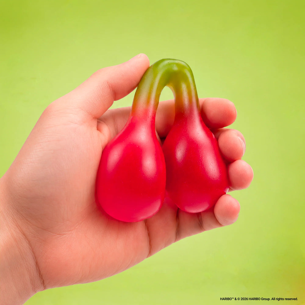 Haribo Happy Cherry Squishy Toy - Bubblegum Stuff