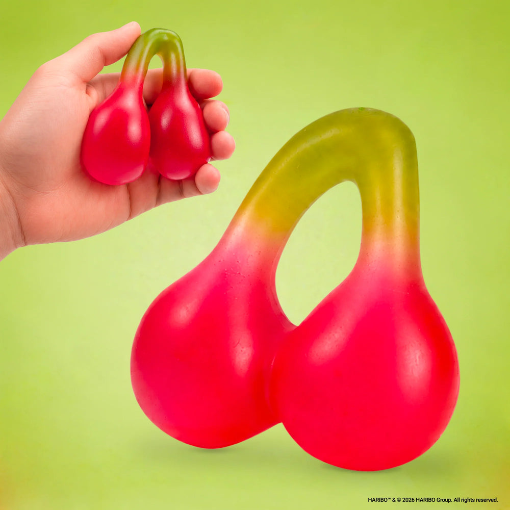 Haribo Happy Cherry Squishy Toy - Bubblegum Stuff