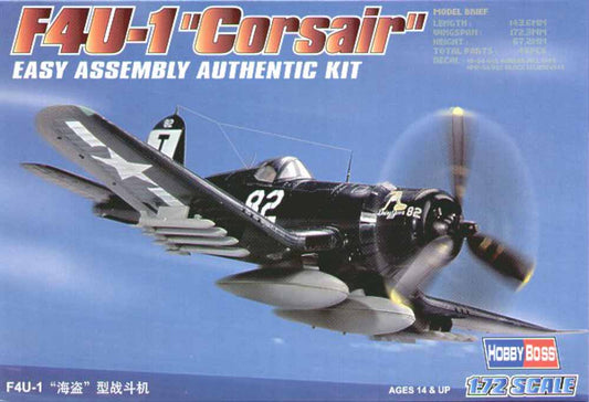Hobby Boss 80217 Vought F4U-1 Corsair 'Easy Build' 1:72 Aircraft Model Kit