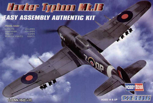 Hobby Boss 80232 Hawker Typhoon Mk.IB 1:72 Aircraft Model Kit