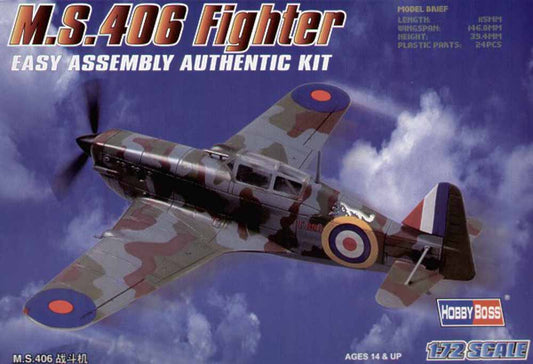 Hobby Boss 80235 Morane-Saulnier MS.406C1 1:72 Aircraft Model Kit