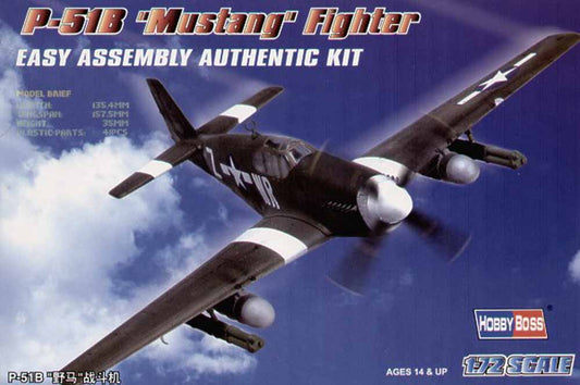 Hobby Boss 80242 North-American P-51B Mustang 1:72 Aircraft Model Kit