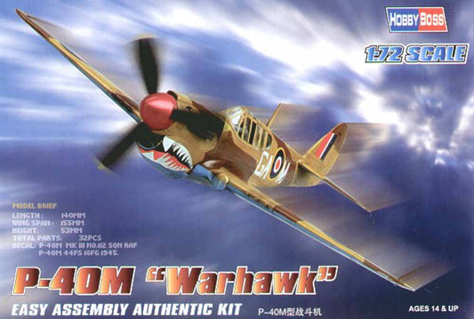 Hobby Boss 80251 Curtiss P-40M / P-40N Warhawk 'Easy Build' 1:72 Aircraft Model Kit