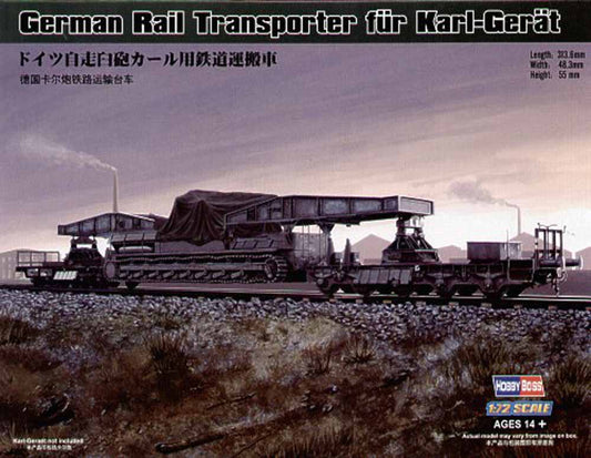 Hobby Boss 82906 German Railway Carrier Wagon 1:72 Military Vehicle Kit