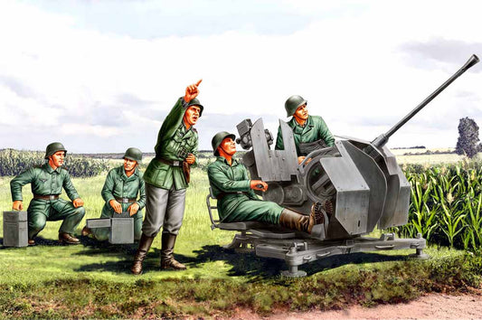 Hobby Boss 84412 2cm Flak 38 Figure Set (crew only. no gun) 1:35 Model Figure Kit