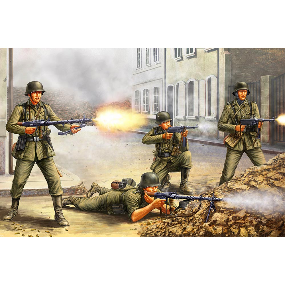 Hobby Boss 84416 German Infantry The Barrage Wall 1:35 Model Kit