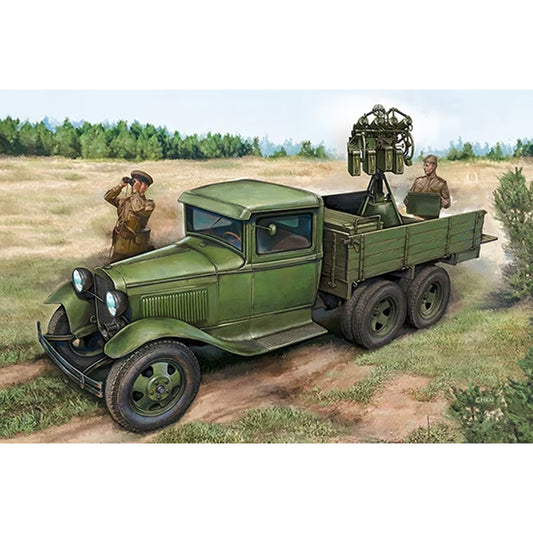 Hobby Boss 84571 Gaz-AAA w/Quad Maxim AA Gun 1:35 Model Kit