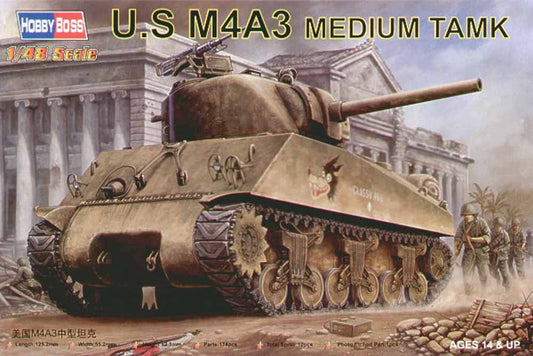 Hobby Boss 84803 M4A3 Sherman 1:48 Military Vehicle Kit