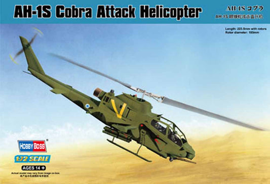 Hobby Boss 87225 Bell AH-1S Cobra Attack Helicopter 1:72 Aircraft Model Kit