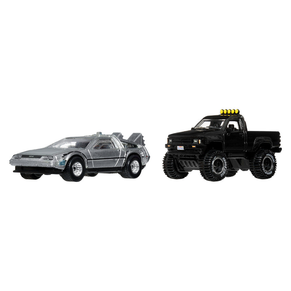 Hot Wheels Premium 2-Pack Back to the Future Time Machine Age 3+ Mattel JHW48