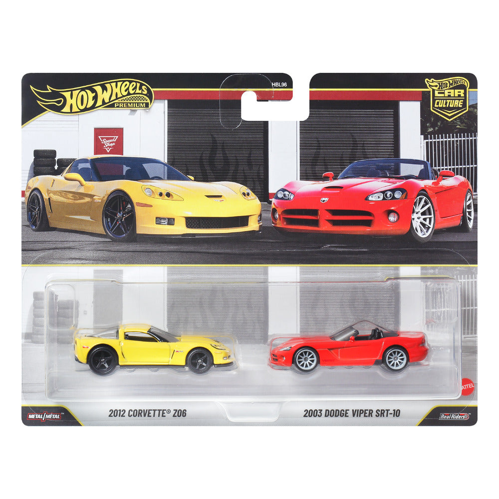 Hot Wheels Premium Car Culture 2-Pack 12 Corvette Z06 Age 3+ Mattel JHW54