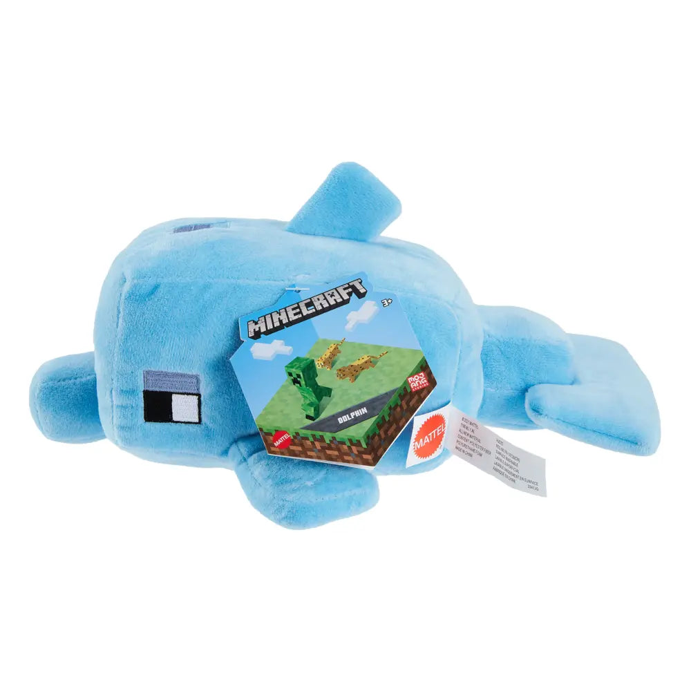 Minecraft Dolphin 8" Plush Soft Toy Mattel Age 3+