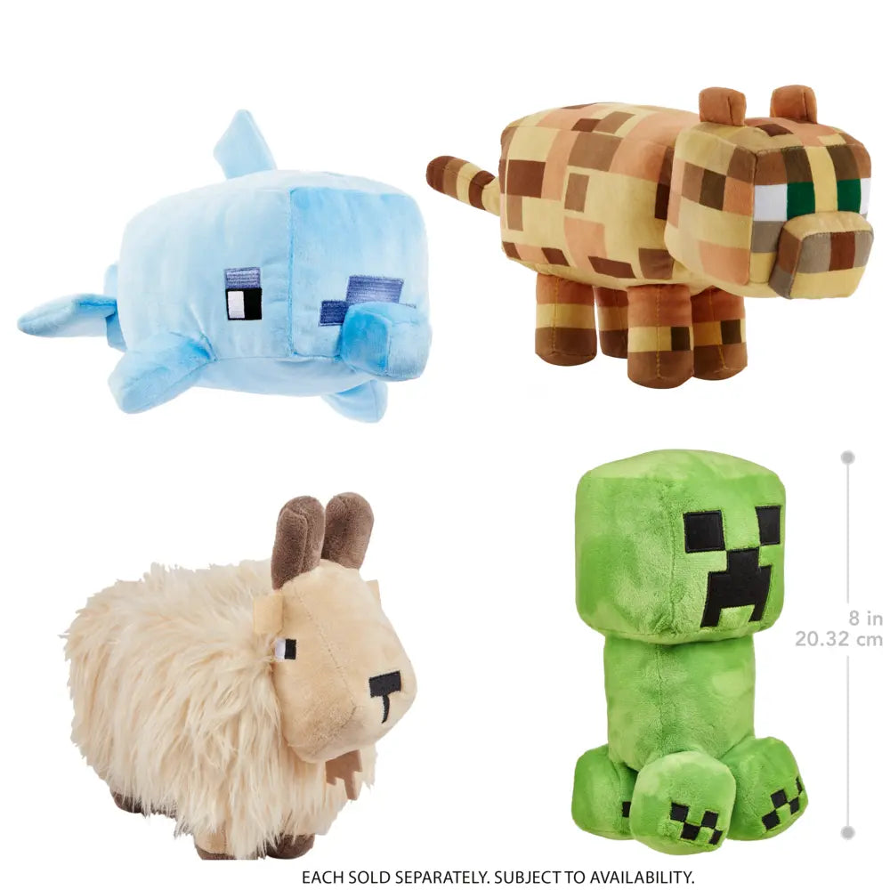 Minecraft Dolphin 8" Plush Soft Toy Mattel Age 3+