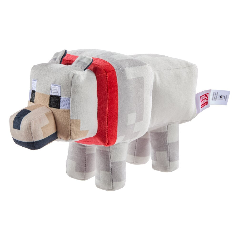 Minecraft Tamed Wolf 8" Plush Soft Toy Mattel Age 3+