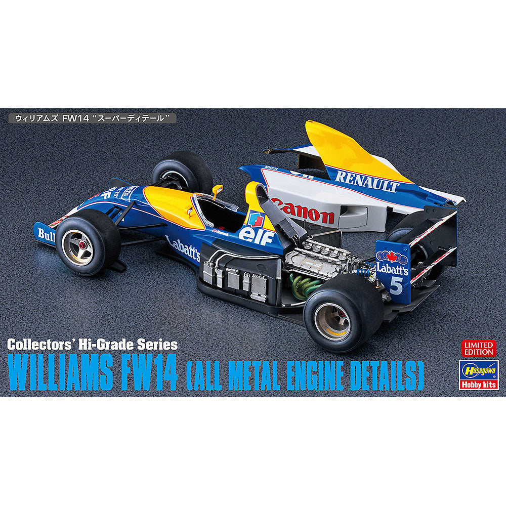 Hasegawa Williams FW14 Super Detail Version w/Full Metal Engine 1:24 Model Kit