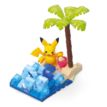 MEGA Pokemon Pikachu's Beach Splash Building Block Set Age 6+ 79pcs
