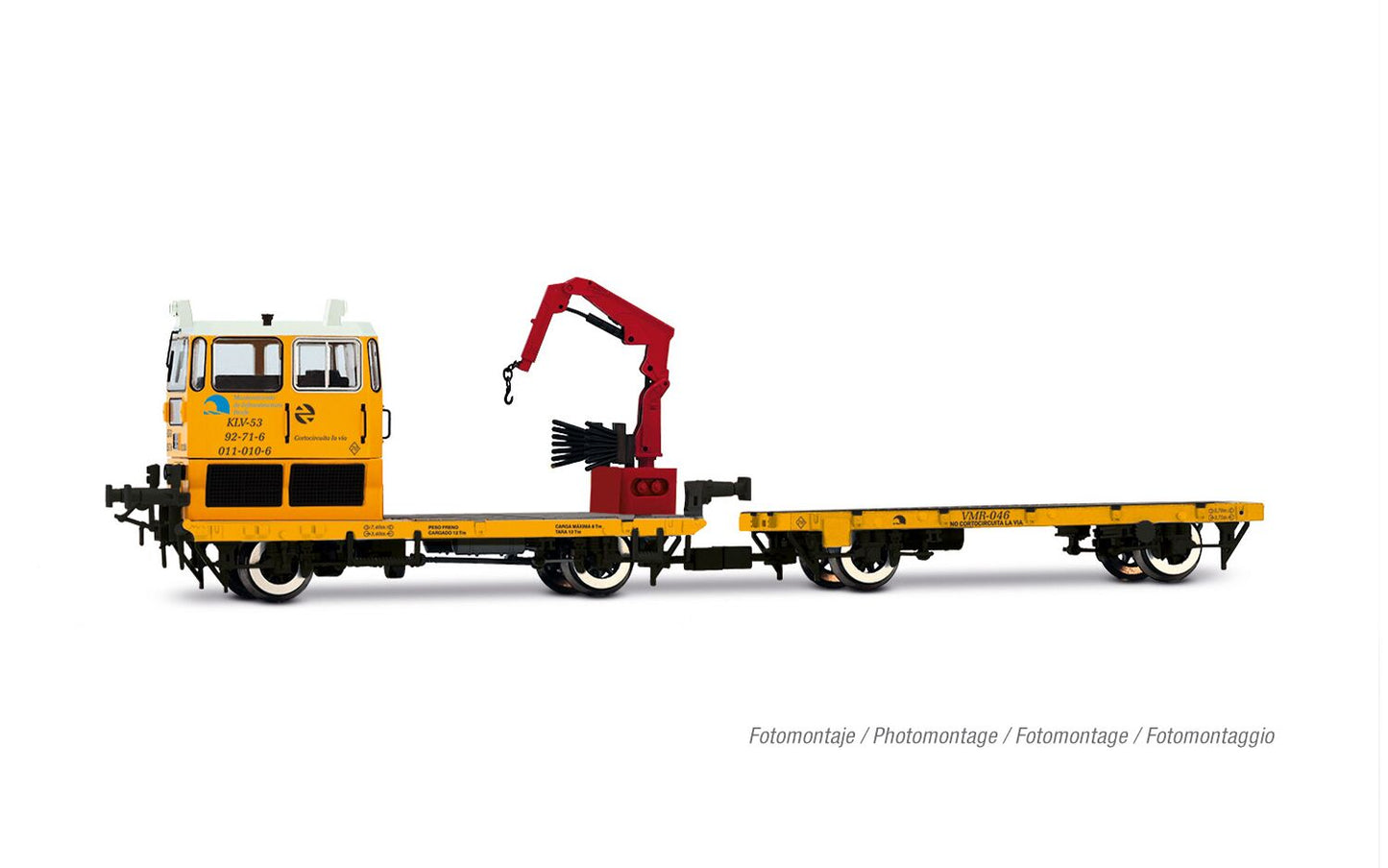Electrotren RENFE KLV53 MIT Diesel Maintenance Vehicle V HE2010 HO Gauge