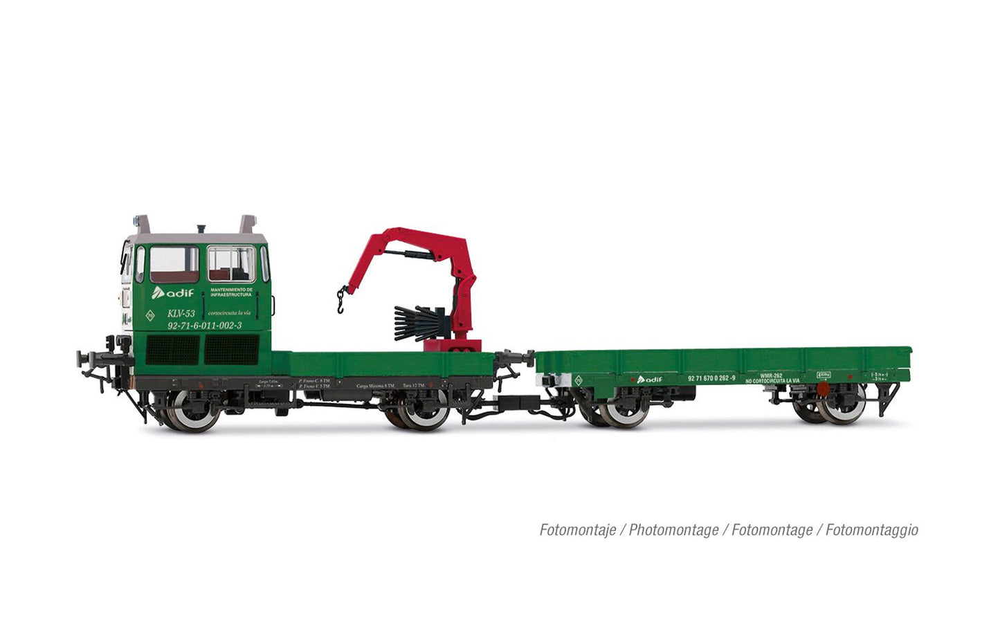 Electrotren ADIF KLV53 Diesel Maintenance Vehicle VI HE2011 HO Gauge