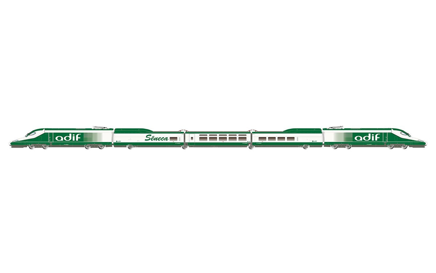 Electrotren ADIF A330 Seneca White/Green 5 Car Test EMU VI(DCC-Fitted) HE2030D