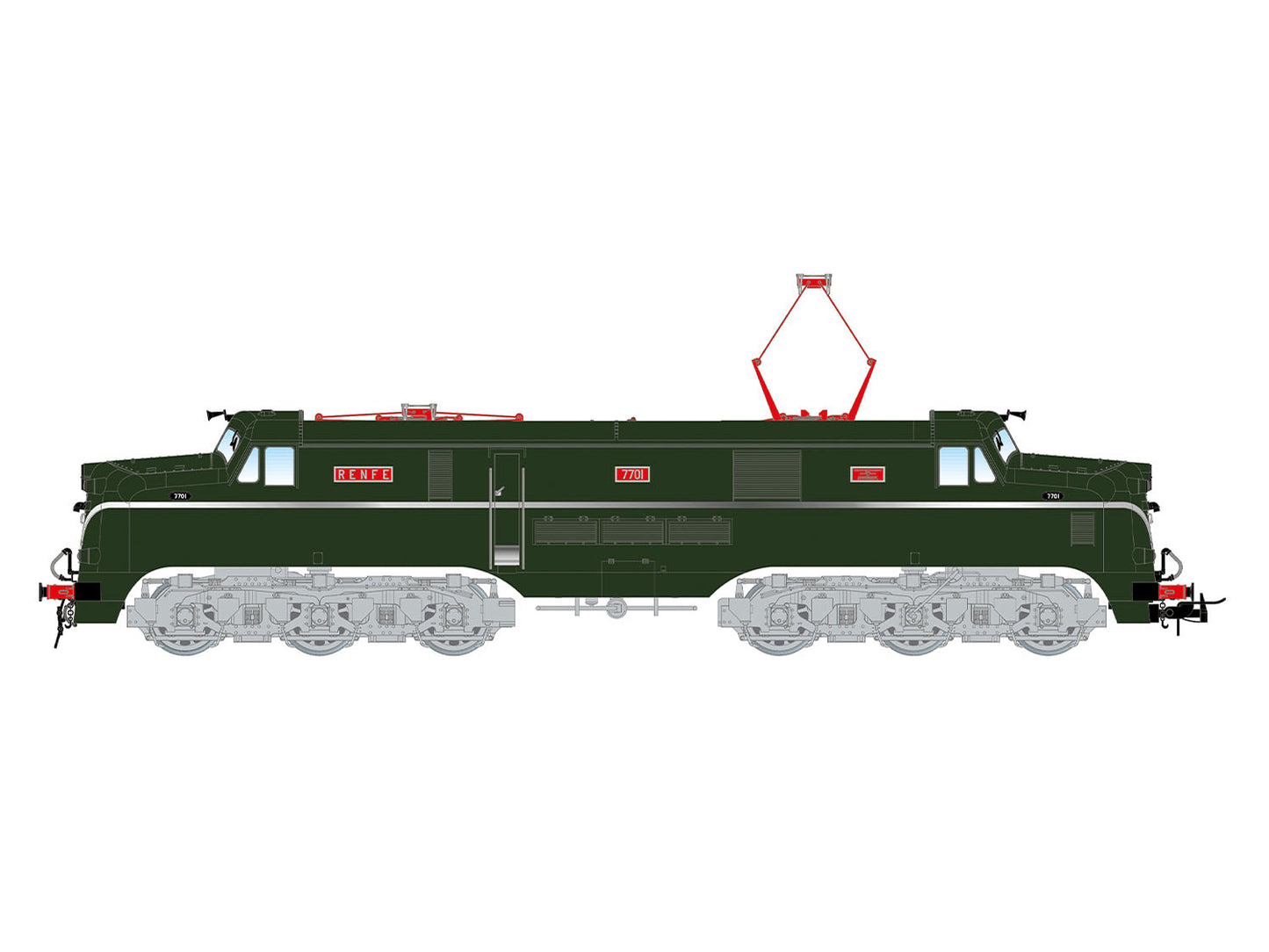 Electrotren RENFE 7700 Electric Locomotive III (DCC-Sound) HE2040S HO Gauge