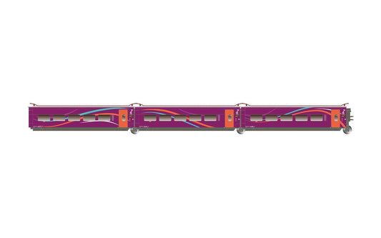 Electrotren RENFE AVLO 3 Car Intermediate Car Set (3pcs) VI HE3001 HO Gauge