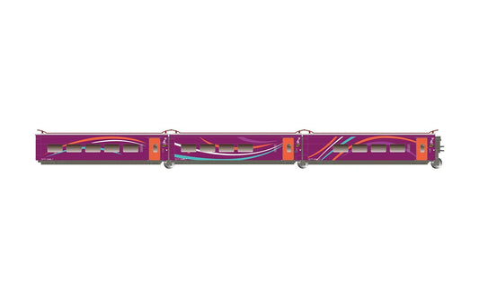 Electrotren RENFE AVLO 3 Car Intermediate Car Set (3pcs) VI HE3002 HO Gauge