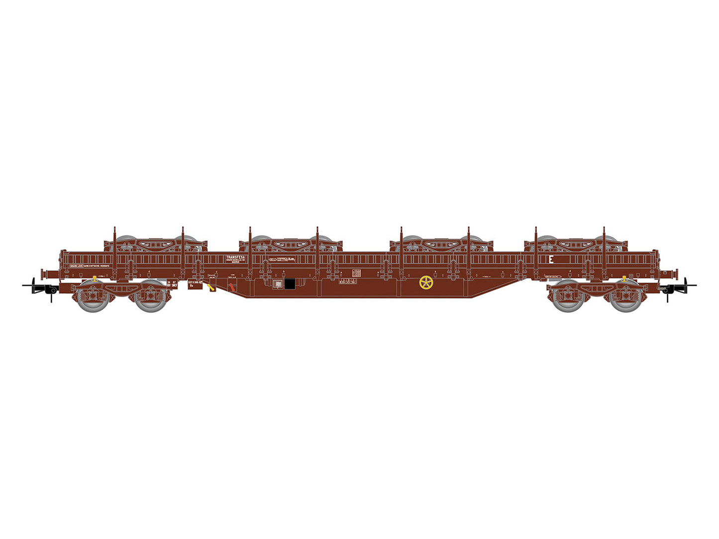 Electrotren Transfesa Res Stake Wagon w/Bogie Load V HE6039 HO Gauge