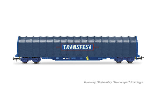 Electrotren SNCF/RENFE 4 Axle Transfesa Blue Tarpaulin Wagon IV HE6086 HO Gauge