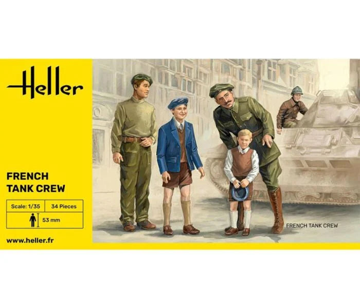 Heller 30323 French Tank Crew 1:35 Model Kit