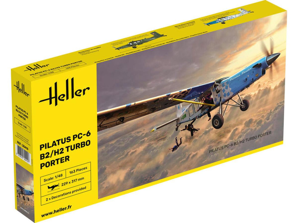 Heller 30410 Pilatus PC-6 B2/H2 Turbo Porter 1:48 Model Kit