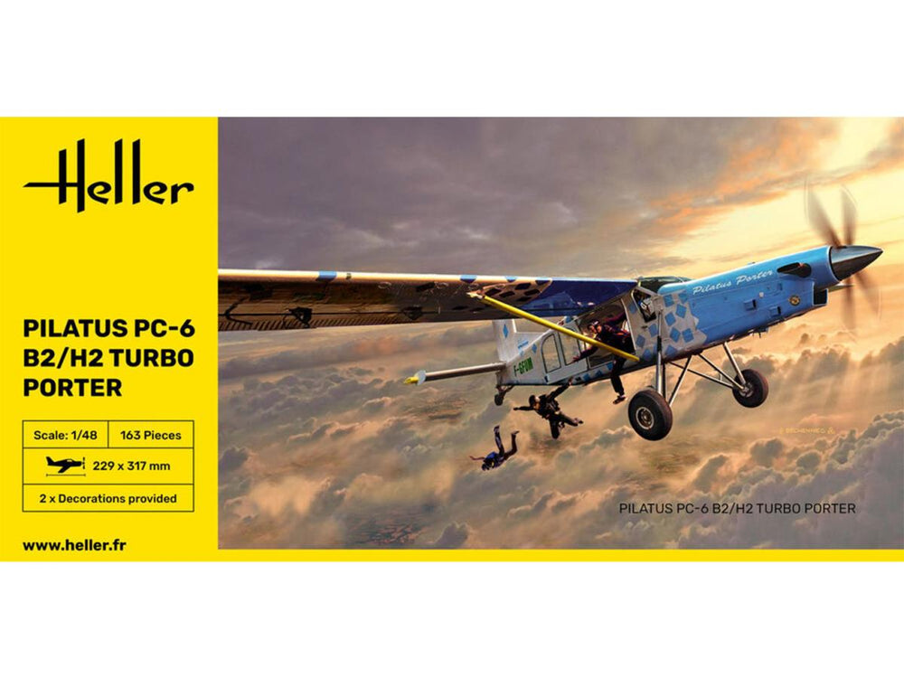 Heller 30410 Pilatus PC-6 B2/H2 Turbo Porter 1:48 Model Kit