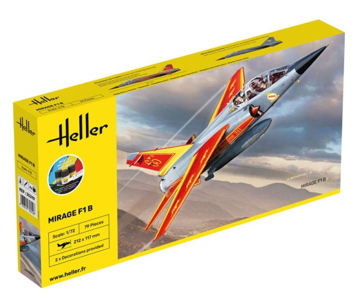 Heller 35319 French Dassault Mirage F1 Starter Kit 1:72 Model Kit