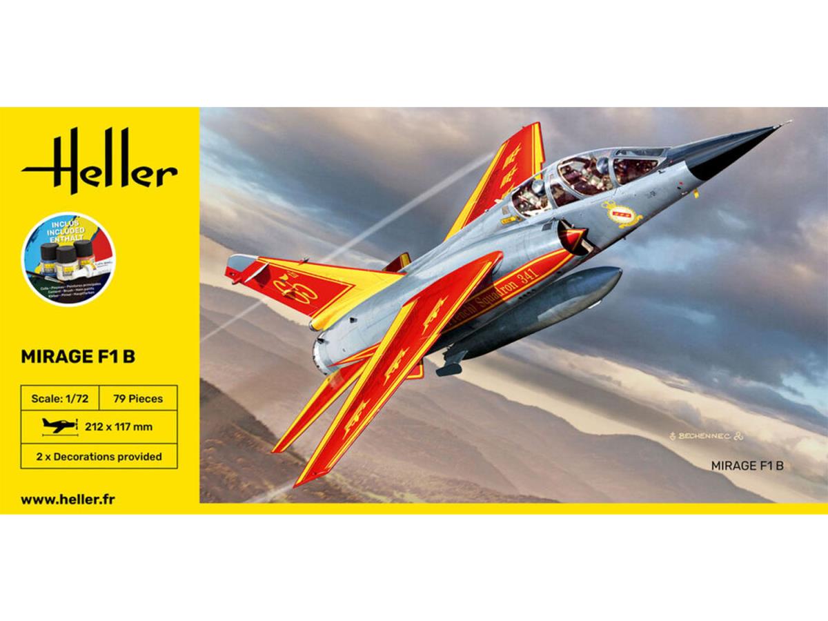 Heller 35319 French Dassault Mirage F1 Starter Kit 1:72 Model Kit
