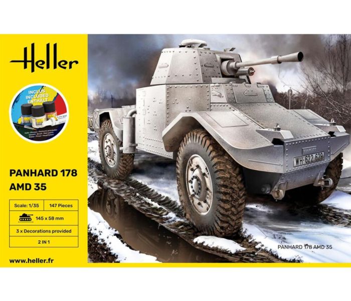 Heller 35325 French Panhard 178 Starter Kit 1:35 Model Kit