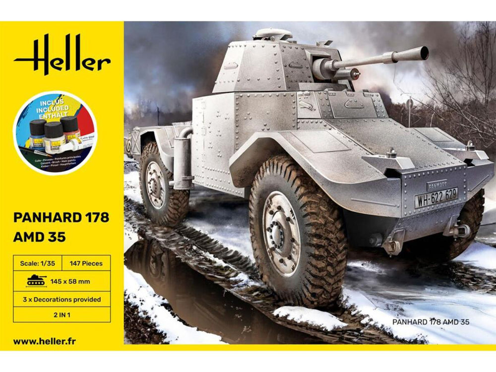 Heller 35325 French Panhard 178 Starter Kit 1:35 Model Kit