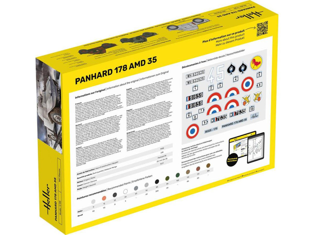 Heller 35325 French Panhard 178 Starter Kit 1:35 Model Kit