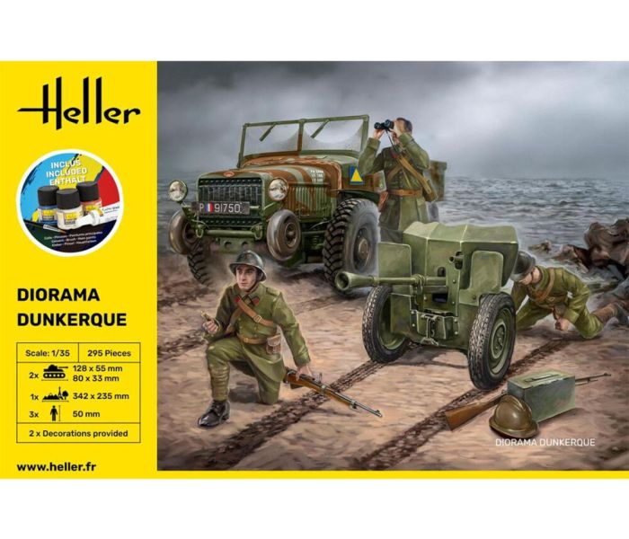 Heller 35326 Dunkerque Diorama Starter Kit 1:35 Model Kit