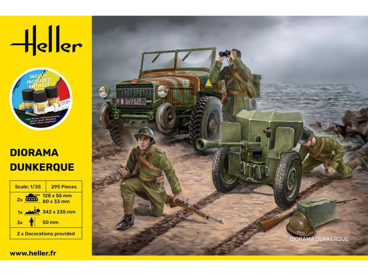 Heller 35326 Dunkerque Diorama Starter Kit 1:35 Model Kit