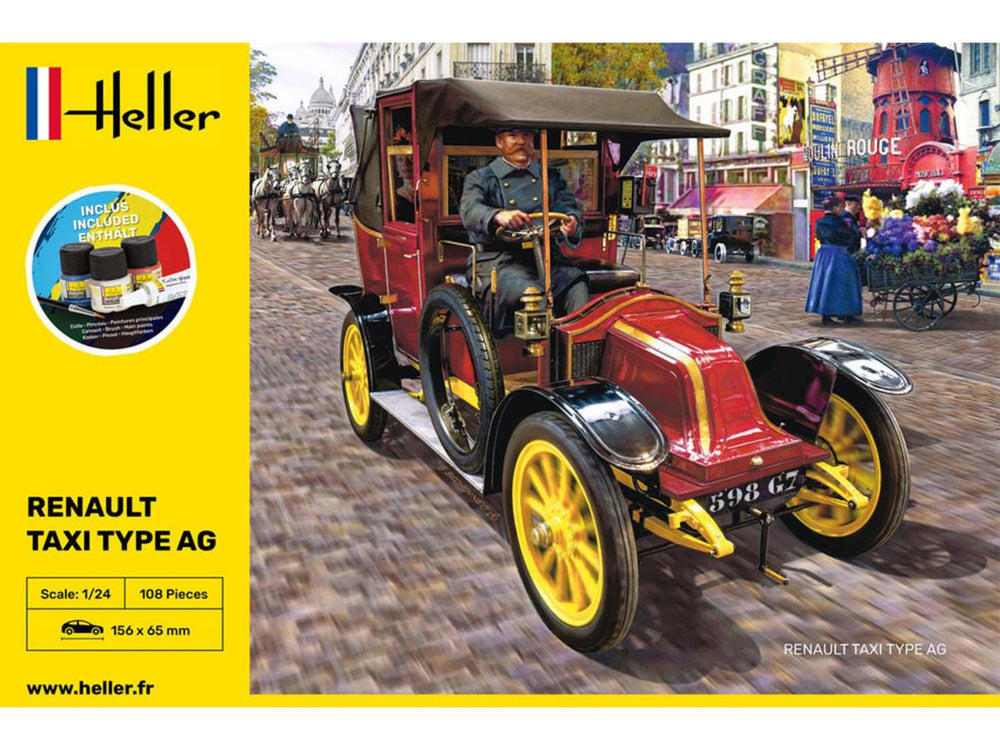 Heller 35705 Renault Type AG Taxi Starter Kit 1:24 Model Kit