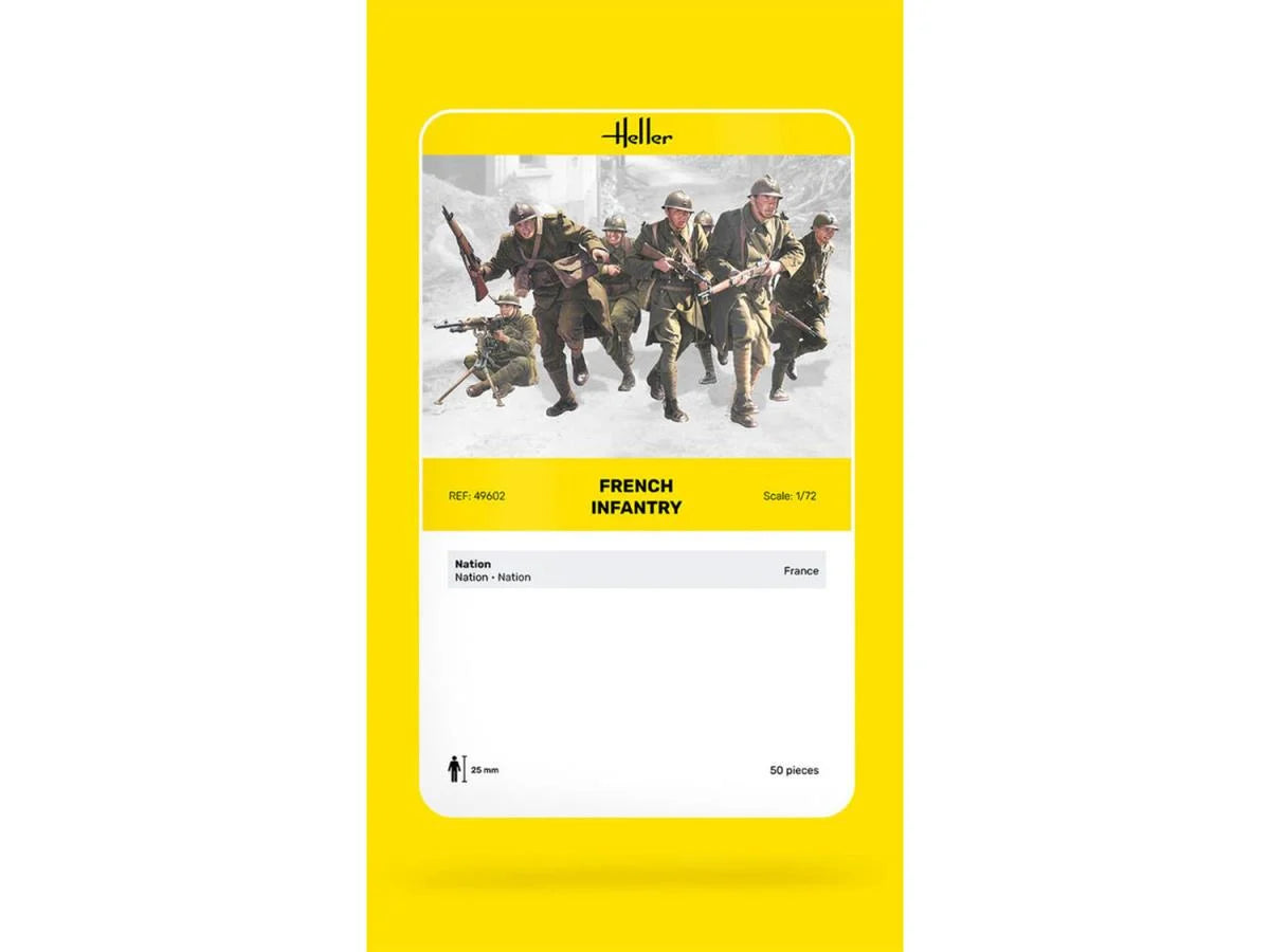 Heller 49602 French Infantry 1:72 Model Kit