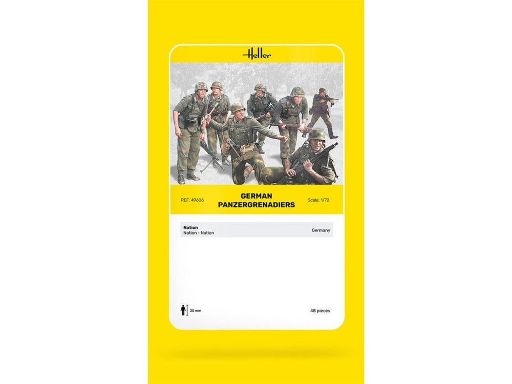 Heller 49606 German Tank Grenadiers 1:72 Model Kit
