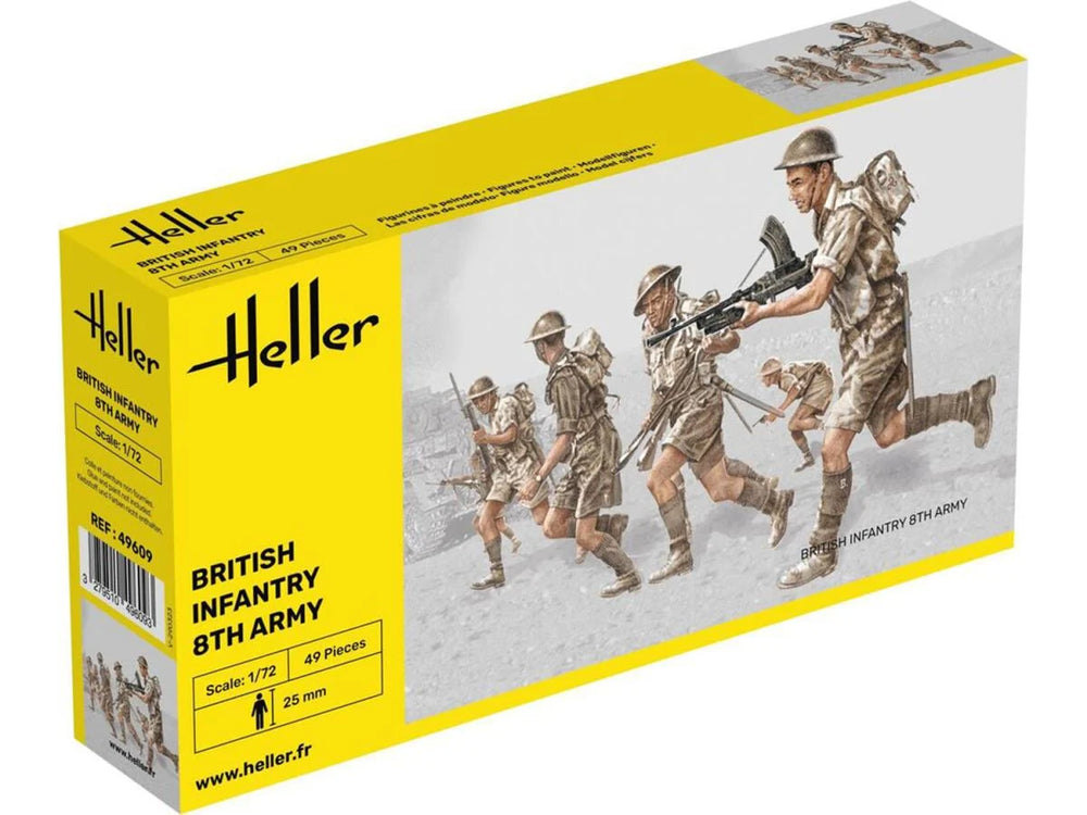 Heller 49609 British Infantry 8th Army 1:72 Model Kit