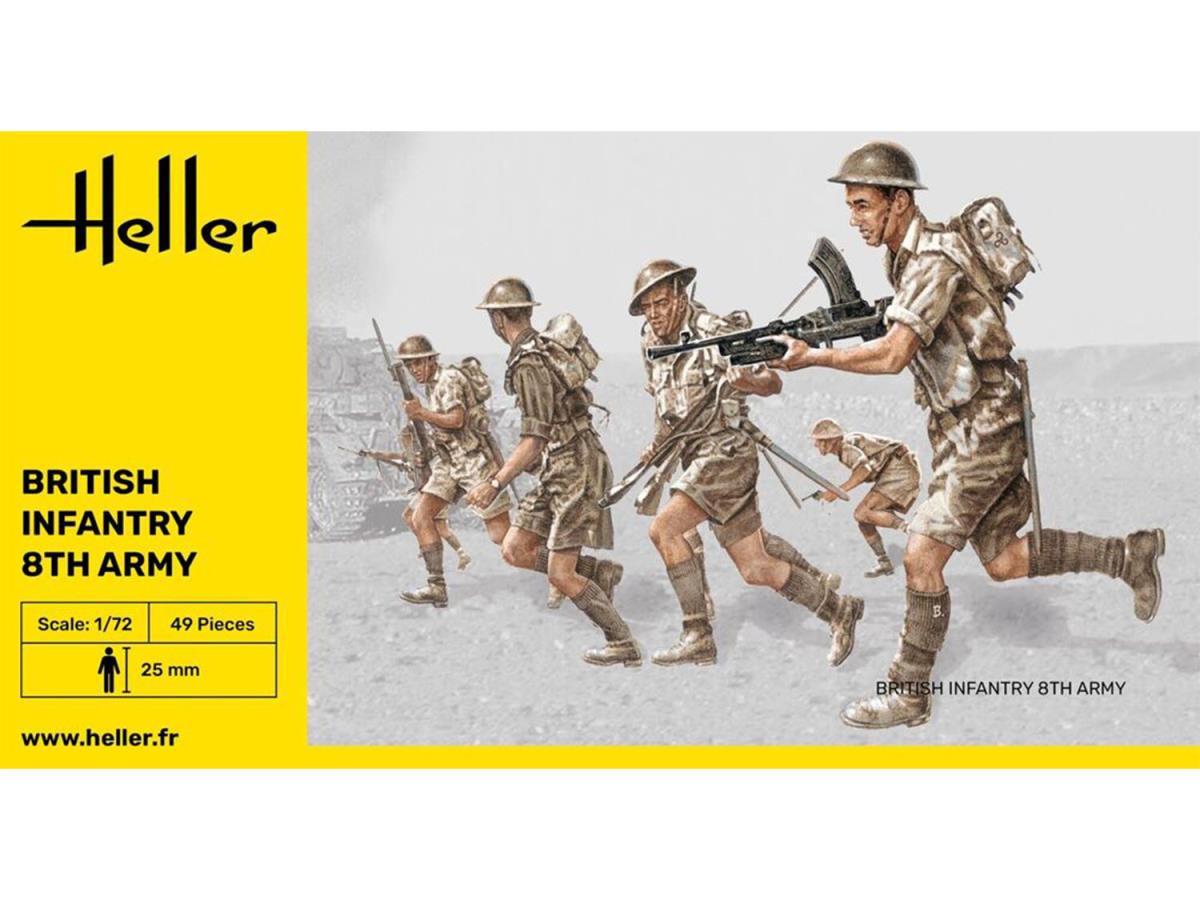 Heller 49609 British Infantry 8th Army 1:72 Model Kit