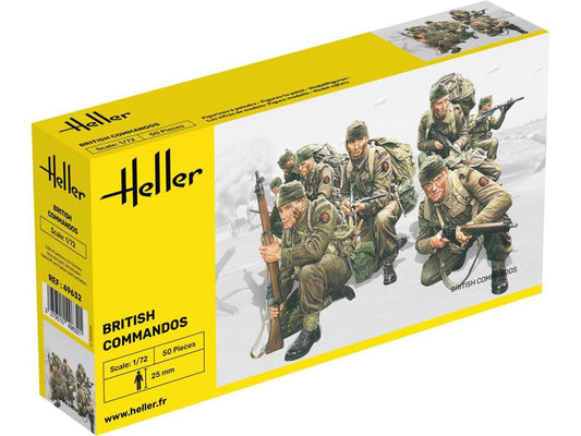 Heller 49632 British Commandos 1:72 Model Kit
