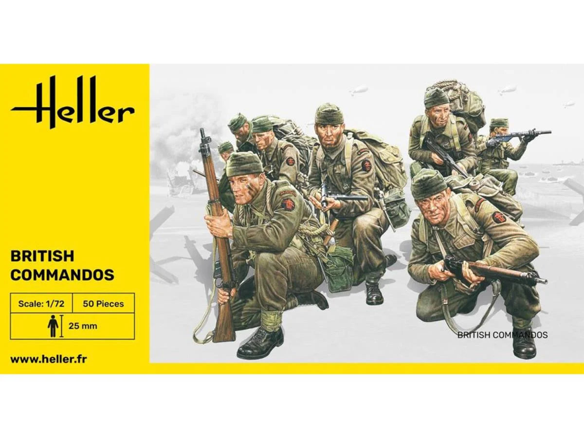 Heller 49632 British Commandos 1:72 Model Kit