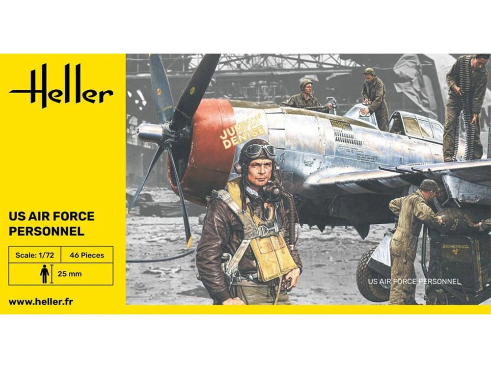 Heller 49648 US Air Force Personnel 1:72 Model Kit