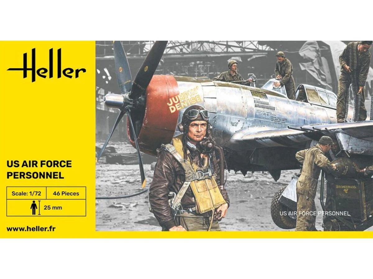 Heller 49648 US Air Force Personnel 1:72 Model Kit