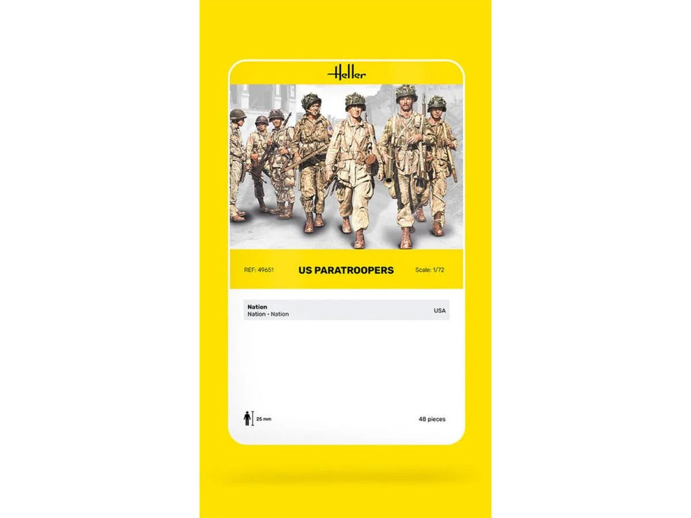 Heller 49651 US Paratroopers 1:72 Model Kit