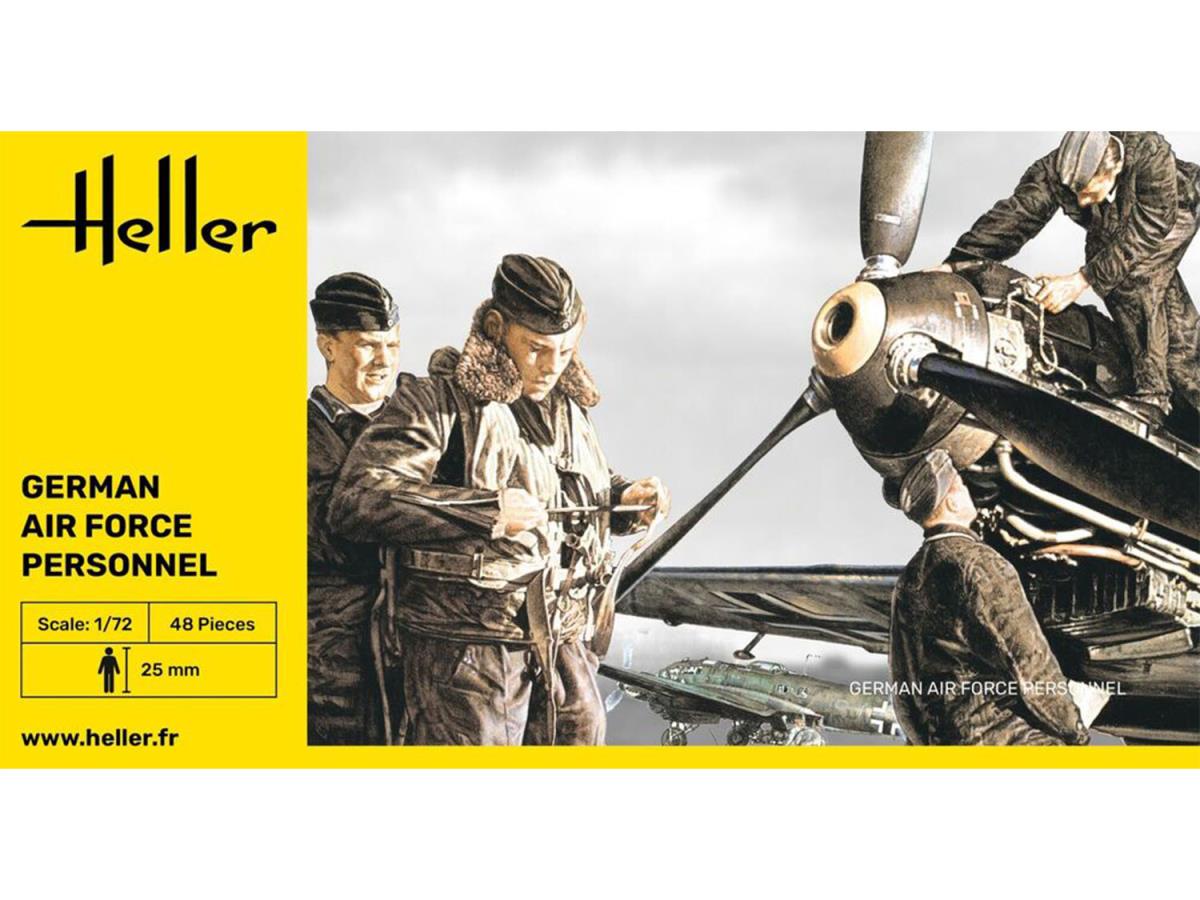 Heller 49655 German Luftwaffe Personnel 1:72 Model Kit