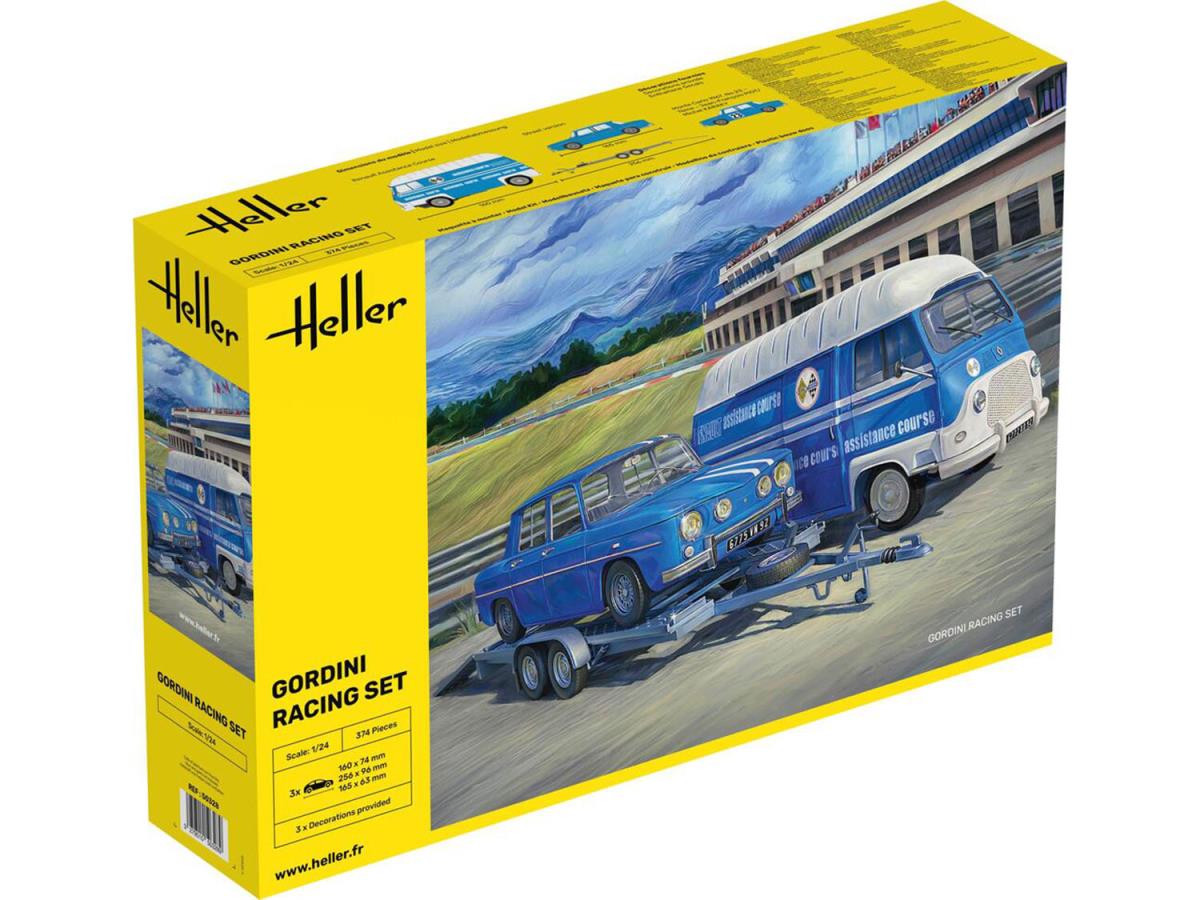 Heller 50328 Gordini Racing Set Renault Estafette 1:24 Model Kit